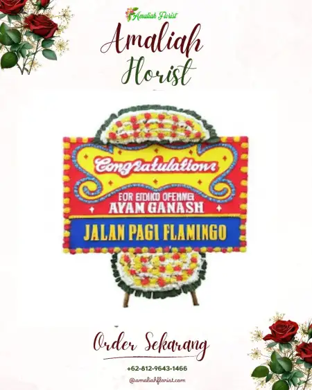 Sewa Papan Bunga Pandean Lamper