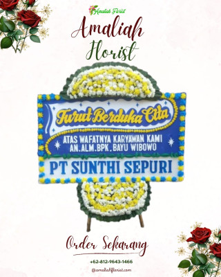 Papan Bunga Duka di Pandean Lamper